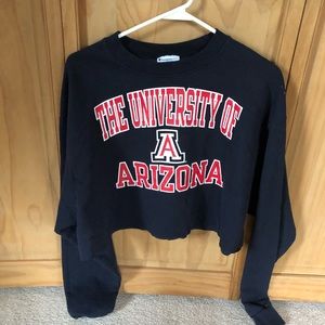 Champion University of Arizona cropped sweatshirt!